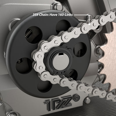 1PZ Centrifugal Clutch 3/4" Bore #35 Chain 12 Tooth for Go Karts Mini Bike Replacement Parts 12T with # 35 Chain