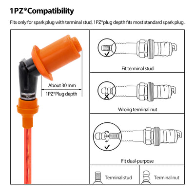 1PZ Ignition Coil Replacement for Yamaha YTM200 225 TTR250 MOTO-4 YFM200 225 350 Big Bear Warrior YFM350 KODIAK YFM400 TIMBERWOLF YFB250 PRO-4 PRO HAULER 1987-2006