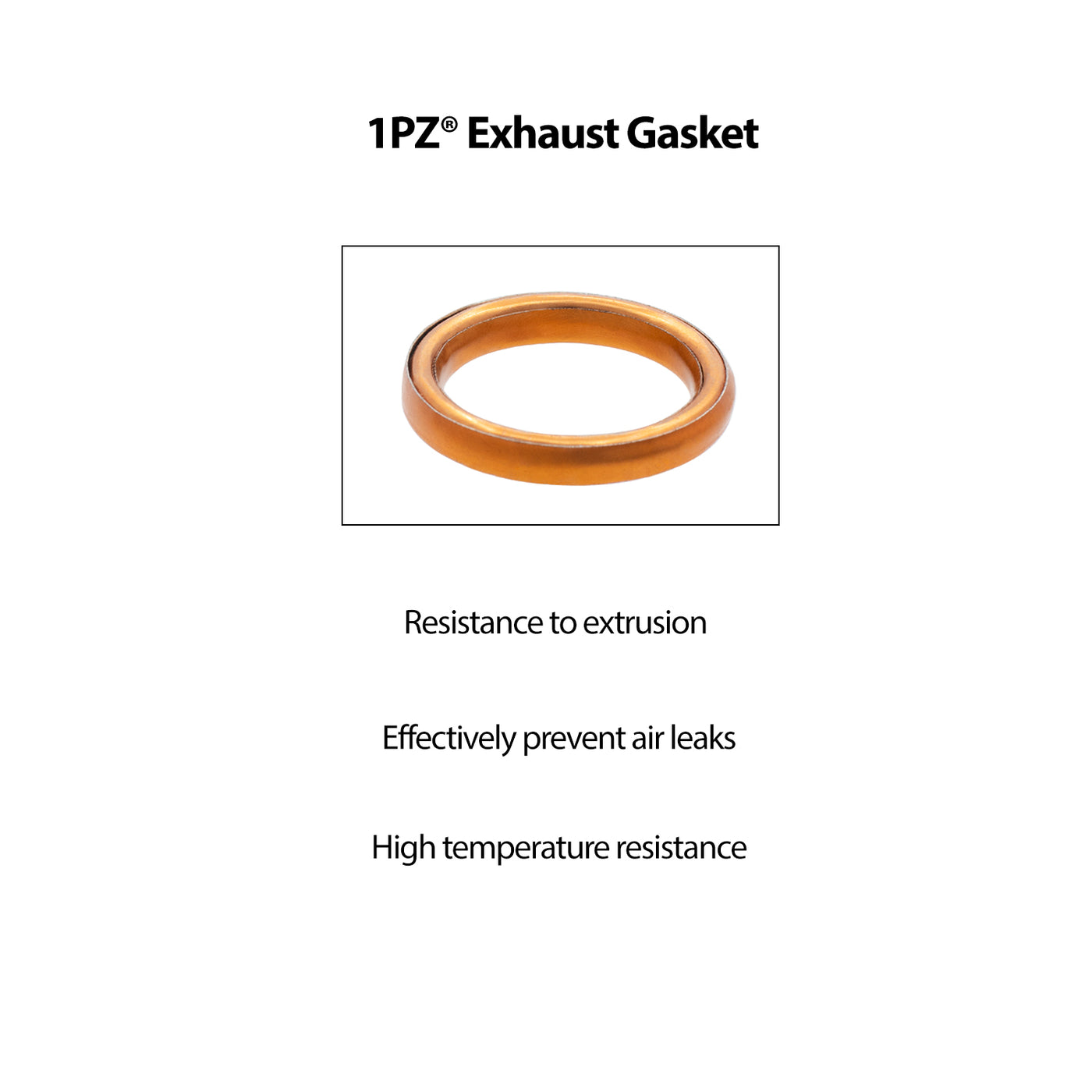 1PZ Premium Exhaust Bolt and Gasket for GY6 50cc 70cc 90cc 110cc 125cc 150cc GMB139 Engine Scooters ATV (Silver)