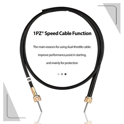 1PZ Gy6 50cc Scooter Speedometer Speedo Cable M12 Thread for ATM Peace Ice NST