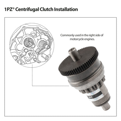 1PZ ATMT1-170 Starter Clutch Bendix for GY6 49cc 50cc 139QMB 1P39QMB Chinese Scooter Moped ATV Taotao JCL BMS Jonway Dongfang Tank Roketa
