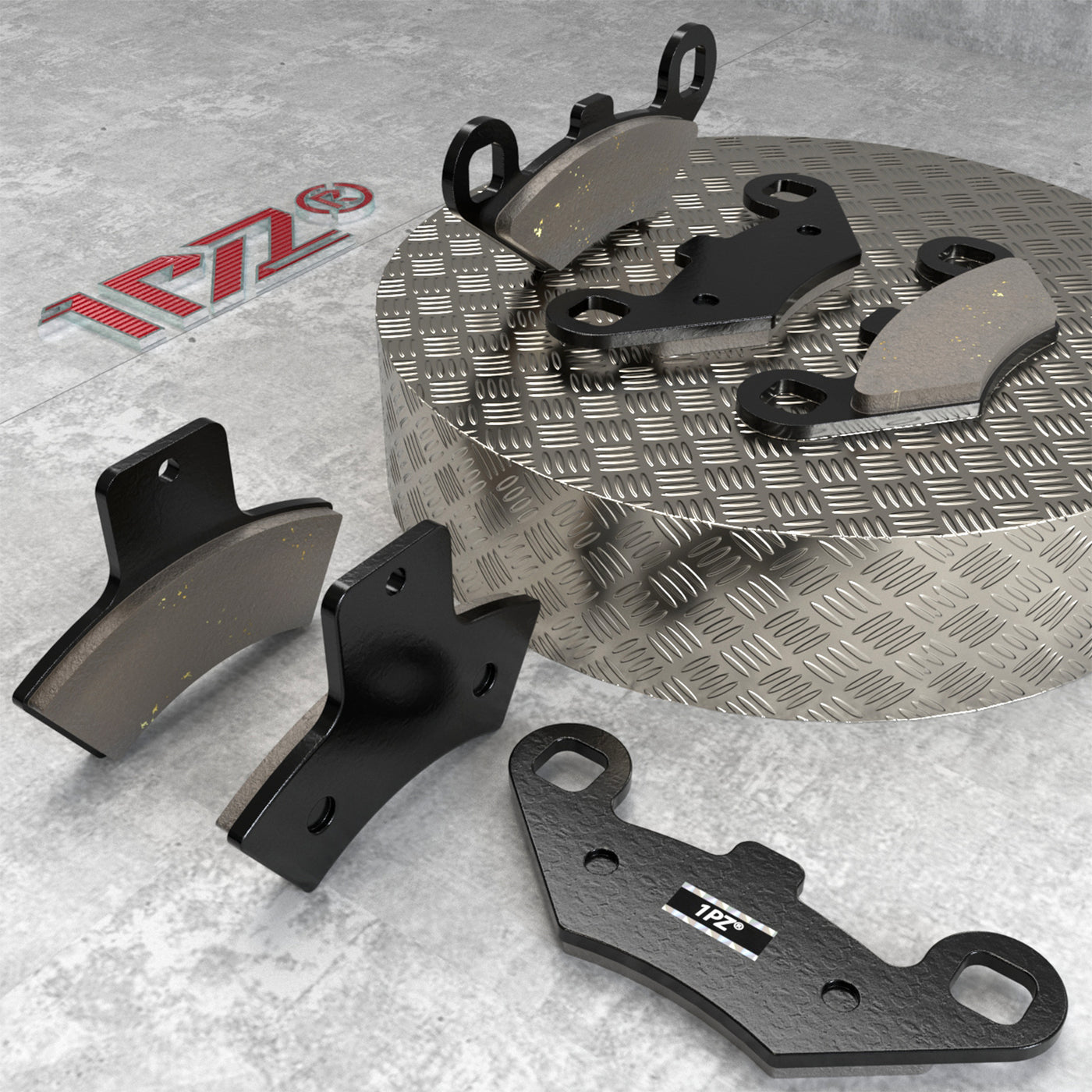 1PZ Front & Rear Brake Pads Replacement for Polaris Trail Blazer 250 Trail Boss 325 Sportsman Scrambler 400 500 4X4 Sport Xplorer Diesel Magnum Scrambler