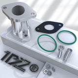 1PZ B35-YF3 CNC 6061-T6 Aluminum Carburetor Intake Manifold Boot with Screw Kit Replacement for Yamaha Kodiak 400 1993-1998 Moto 4 YFM350ER YFM400 Big Bear 350 YFM350 ATV 3HN-13586-00-00