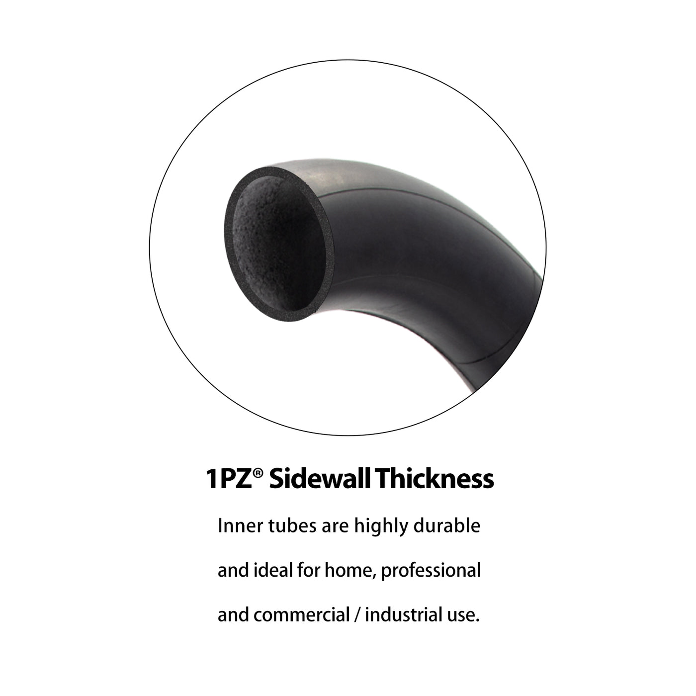 1PZ 12.5 x 2.25 (12-1/2" x 2-1/4") Tire & Inner Tube Replacement for Razor Pocket Mod Bella Betty Bistro Daisy Hannah Schwinn GT IZIP eZip MX125 Gas Electric Scooter Dirt Kids Bike