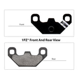 1PZ SSR-SD2 Brake Pads Replacement for SDG SSR 50cc 70cc 110cc 125cc 140cc Thumpstar Coolster Orion Demon Stomp BSE Kayo Lifan YX Pit Dirt Bike (2 Pairs)