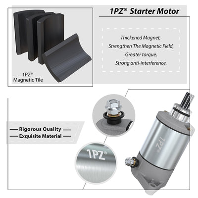 Starter Motor for Arctic Cat 250 300 Suzuki QuadRunner 250 King Quad 250 300cc