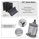 1PZ YM6-ST1 Starter Motor Replacement for Yamaha Grizzly 450 600 660 YFM450 YFM600 YFM660 Kodiak YFM400 Wolverine Rhino 450 660 Outfitter 500 Nordik NK700L NK500 4WV-81800-00-00 4WV-81890-00-00