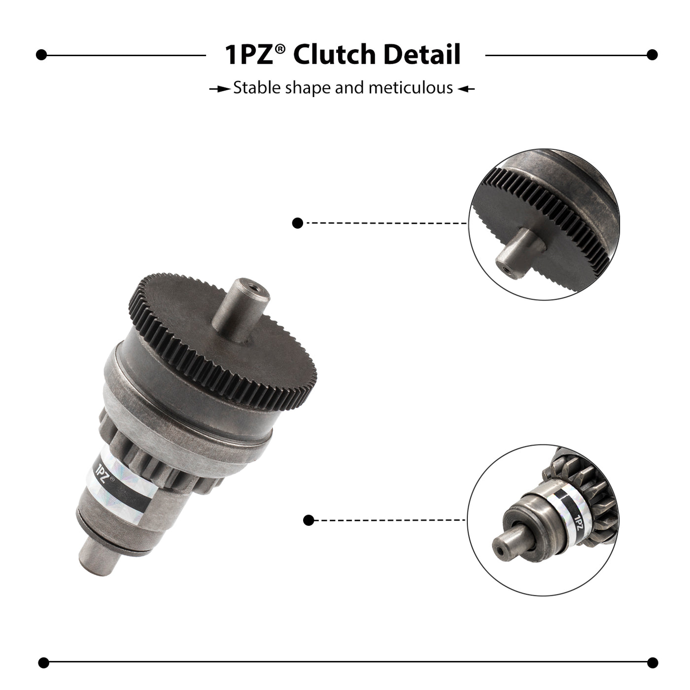 1PZ ATMT1-170 Starter Clutch Bendix for GY6 49cc 50cc 139QMB 1P39QMB Chinese Scooter Moped ATV Taotao JCL BMS Jonway Dongfang Tank Roketa