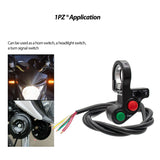 1PZ MS1-S01 7/8" Multi-Function Horn Turn Signal On/Off Light Switch + Flasher Relay + Horn Replacement for Honda Yamaha Suzuki Kawasaki Arctic Cat Motorcycle ATV Offroad