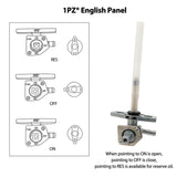 1PZ HT1-P01 Fuel Cock Petcock Valve Tank Switch with Knob Replacement for Honda TRX350 Rancher 2000 2001 2002 2003 16950-HM8-003 16963-HN5-670