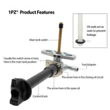 1PZ HT1-P01 Fuel Cock Petcock Valve Tank Switch with Knob Replacement for Honda TRX350 Rancher 2000 2001 2002 2003 16950-HM8-003 16963-HN5-670