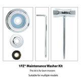 1PZ GM1-005 Gardening Machine Lawnmower Blade Adapter Kit-Thrust Washer Rider Plate Collar Nut Maintenance Screwdriver Wrench Blade Adapter Attachment Kit for Stihl String Trimmers Brush Cutter