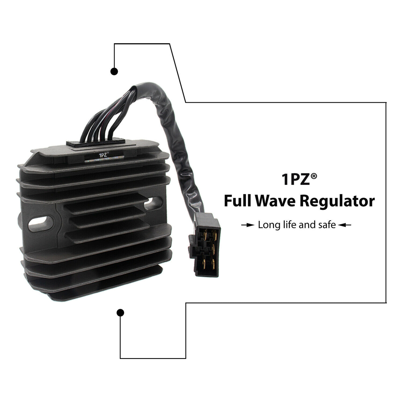1PZ Regulator Rectifier Voltage for Suzuki GSXR 600 97-05 GSXR 750 96-05 GSXR 1000 01-04 GSX1300R Hayabusa 99-07 VL1500 Intrude 98-04 LT-F500F Quadrunner 98-99