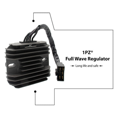 1PZ Regulator Rectifier Voltage for Suzuki GSXR 600 97-05 GSXR 750 96-05 GSXR 1000 01-04 GSX1300R Hayabusa 99-07 VL1500 Intrude 98-04 LT-F500F Quadrunner 98-99