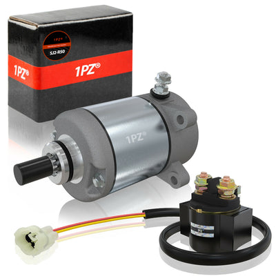 1PZ Starter Motor & Relay Solenoid Replacement for Honda Recon TRX250 Fourtrax Sportrax 250 ES TE TM R X 1985-1992 1997-2020