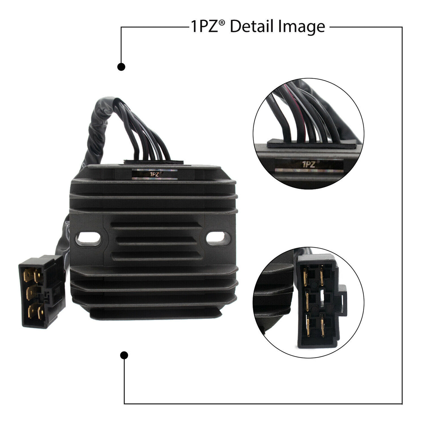 1PZ Regulator Rectifier Voltage for Suzuki GSXR 600 97-05 GSXR 750 96-05 GSXR 1000 01-04 GSX1300R Hayabusa 99-07 VL1500 Intrude 98-04 LT-F500F Quadrunner 98-99