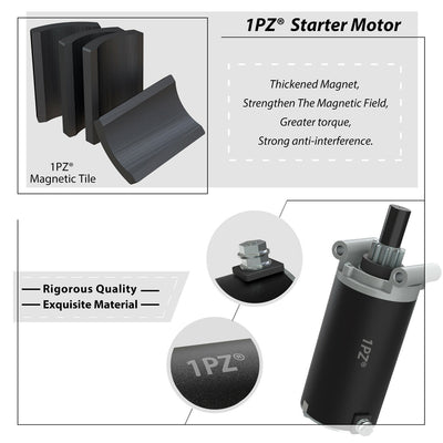 1PZ Starter Motor Replacement for Kohler 32-098-01 32-098-01-S 32-098-03 32-098-03-S 32-098-04 32-098-04-S