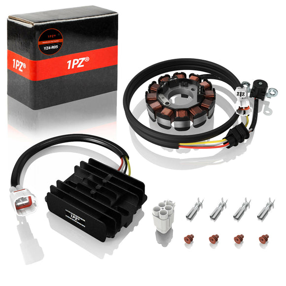 1PZ YZ4-R05 Magneto Generator Stator Voltage Regulator Charging System Replacement for Yamaha YFZ450 2004-2013 5TG-81410-01-00 5TG-81410-00-00 5TG-81410-02-00