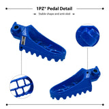 1PZ AP1-Y01 Blue Aluminium Footrest Foot Pegs Rest Replacement for Honda XR50R CRF50 CRF70 CRF80 CRF100F Yamaha PW50 PW80 TW200 TTR90 TTR90E Dirt Bike Motocross