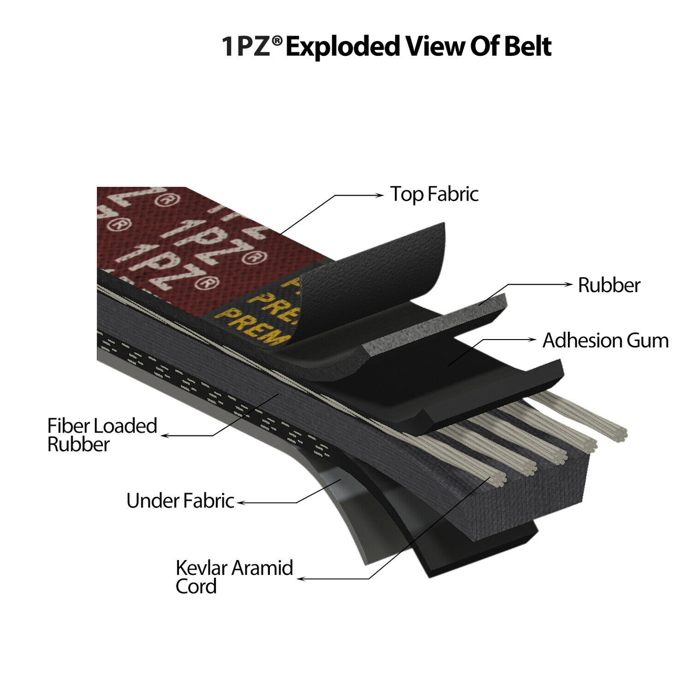 1PZ Club Car DS Starter Generator Belt & Drive Belt kit for 1997-Up DS & 2004-Up Precedent Golf Cart 1016203 101916701