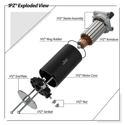 1PZ K38-ST2 Starter Motor Replacement for Kohler 32-098-01 32-098-01-S 32-098-03 32-098-03-S 32-098-04 32-098-04-S