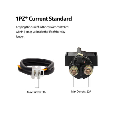 1PZ Premium Starter Solenoid Relay Replacement for Yamaha Warrior 350 YFM350 1987-2004