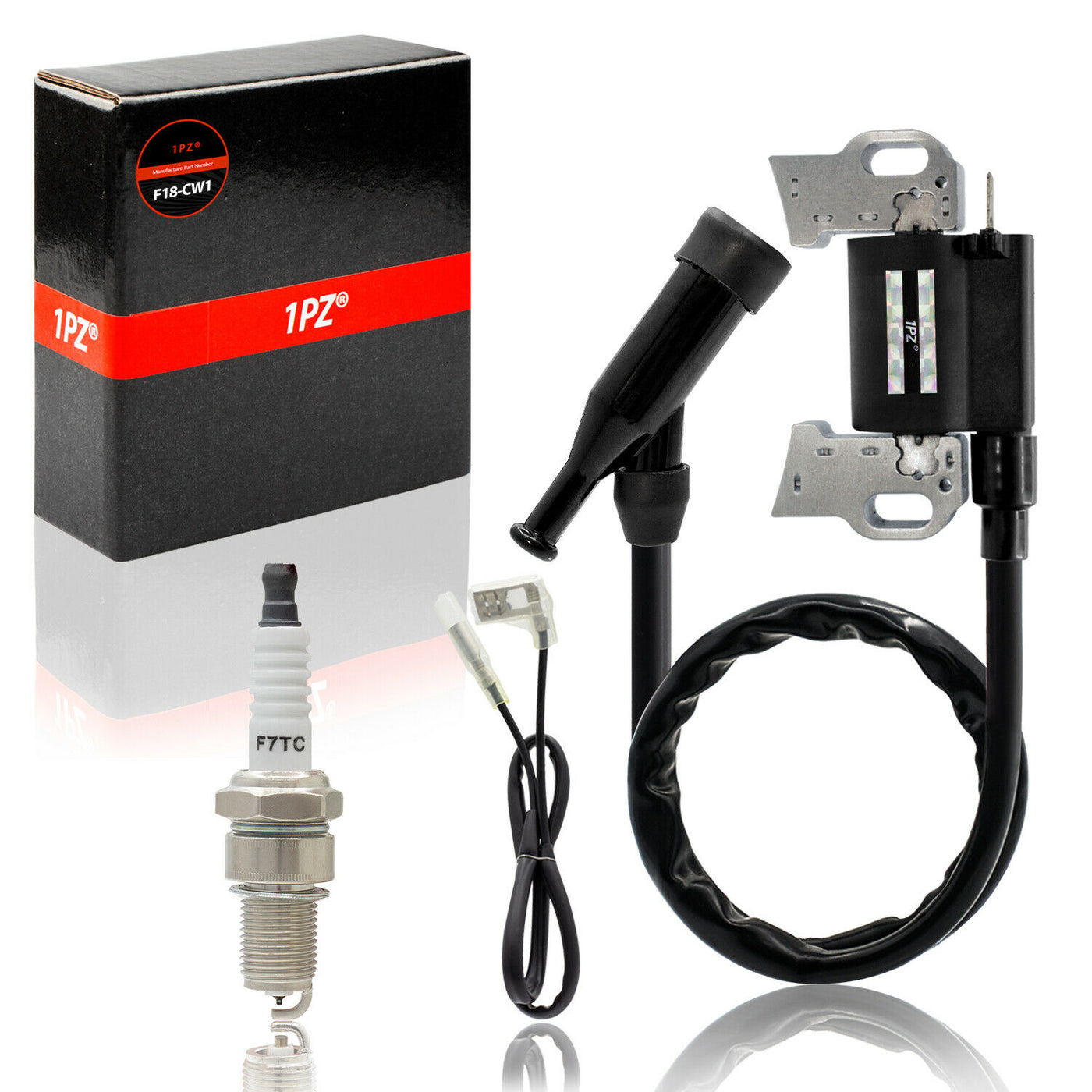 1PZ Ignition Coil with Spark Plug for Predator 420cc 5000W 6500W 7000W 8750W Gas Generator Engine