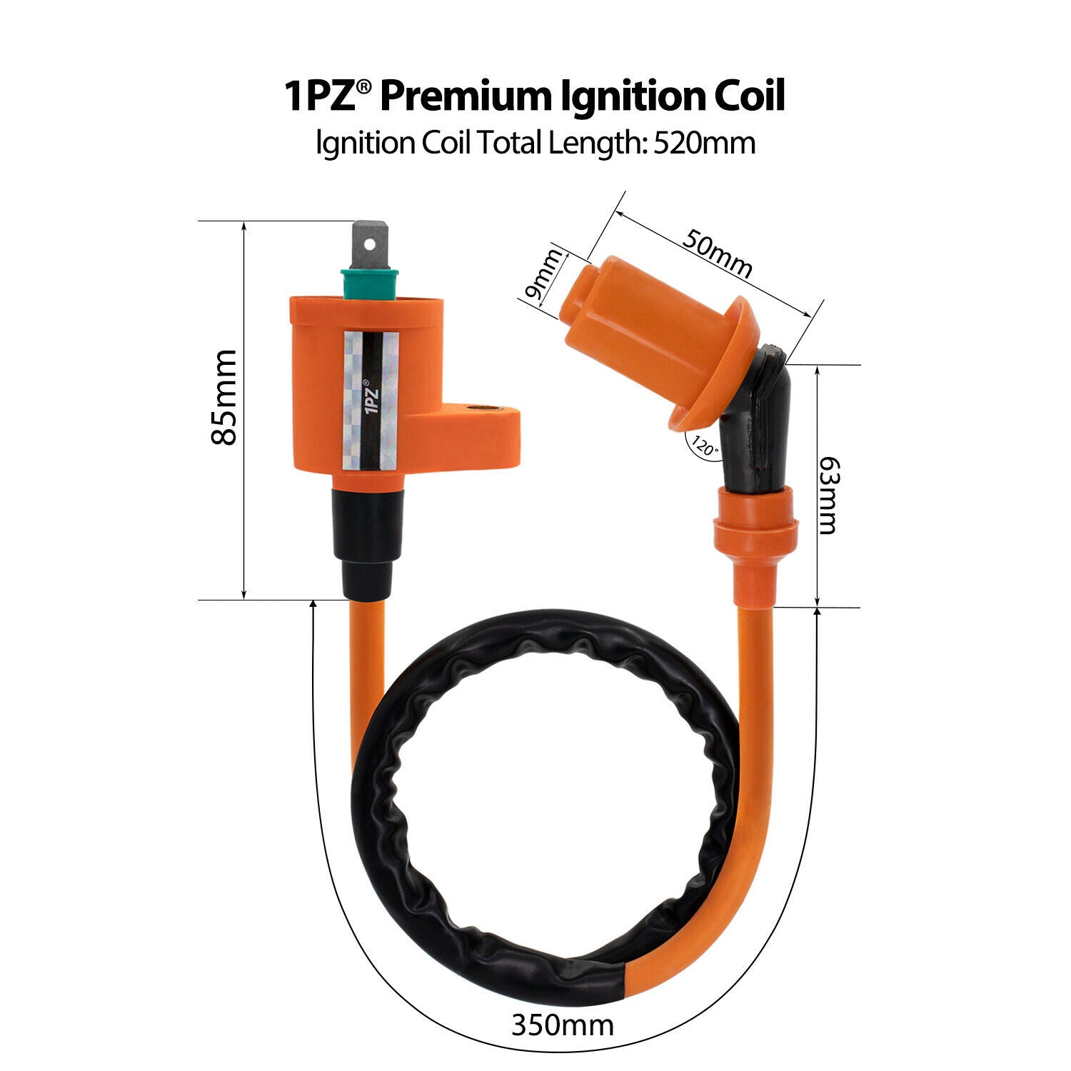 1PZ Racing CDI Ignition Coil Spark Plug Replacement for Honda Xr Crf Crf50 Xr50 Xr70 Xr80 Xr100
