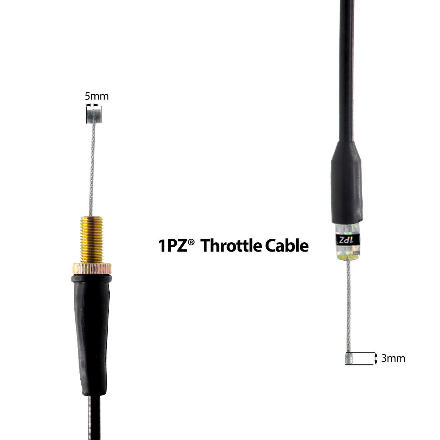 1PZ LT5-Y03 Throttle Cable Replacement for Yamaha YFM350 350 Warrior 2001 2002 2003 2004
