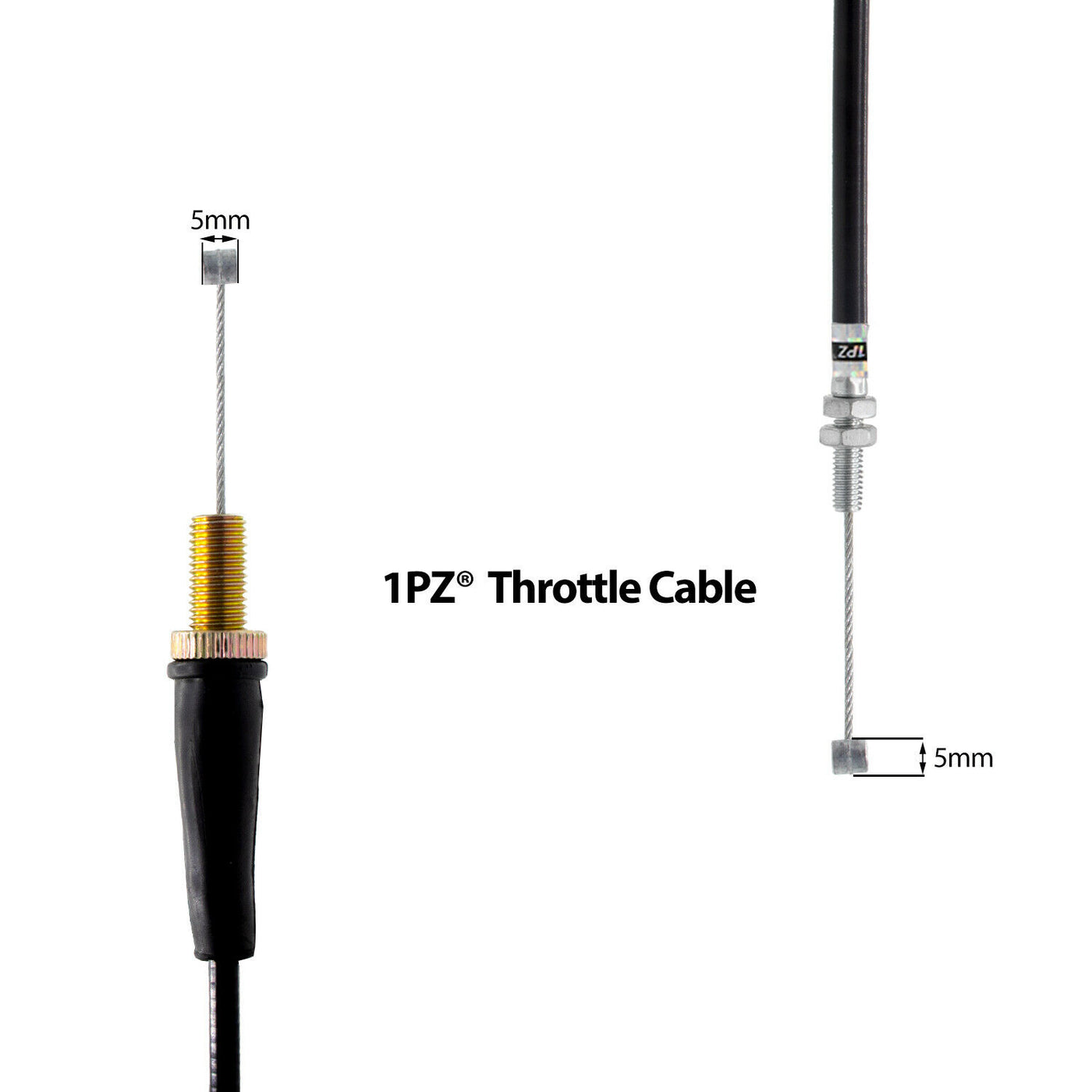 1PZ Throttle Cable Replacement for Honda FourTrax TRX300 FW 1988-2000 17910-HC4-000 17910-HC5-970