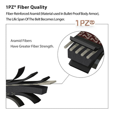 1PZ Starter Belt & Clutch Drive Belt Replacement for Yamaha G2 G5 G8 G9 G11 G14 Golf Cart J55-G6241-00-00 JN6-H1173-00