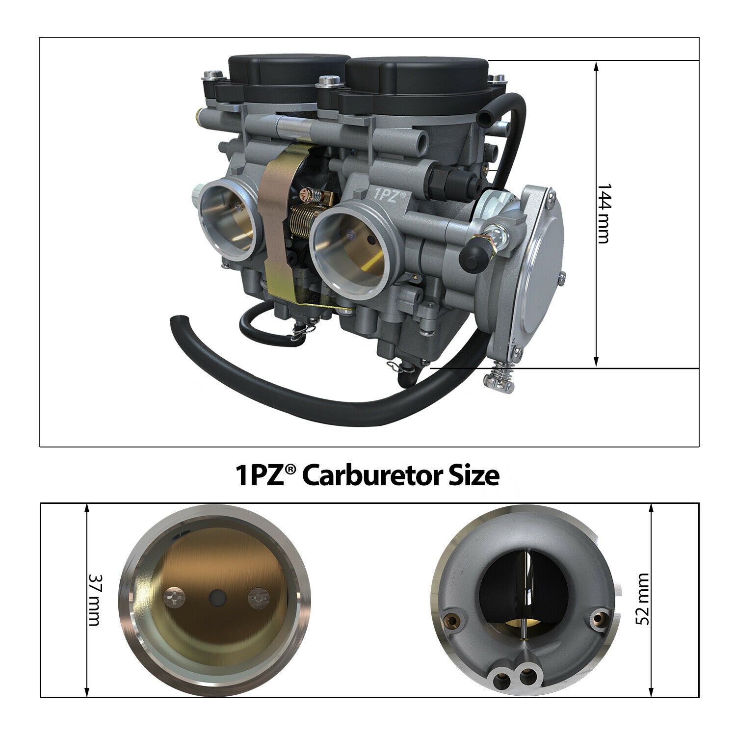 1PZ Carburetor Carb Replacement for Yamaha Raptor 660 660R YFM660 YFM660R 2001-2005 5LP-14900-00-00 5LP-14900-20-00 5LP-14900-30-00