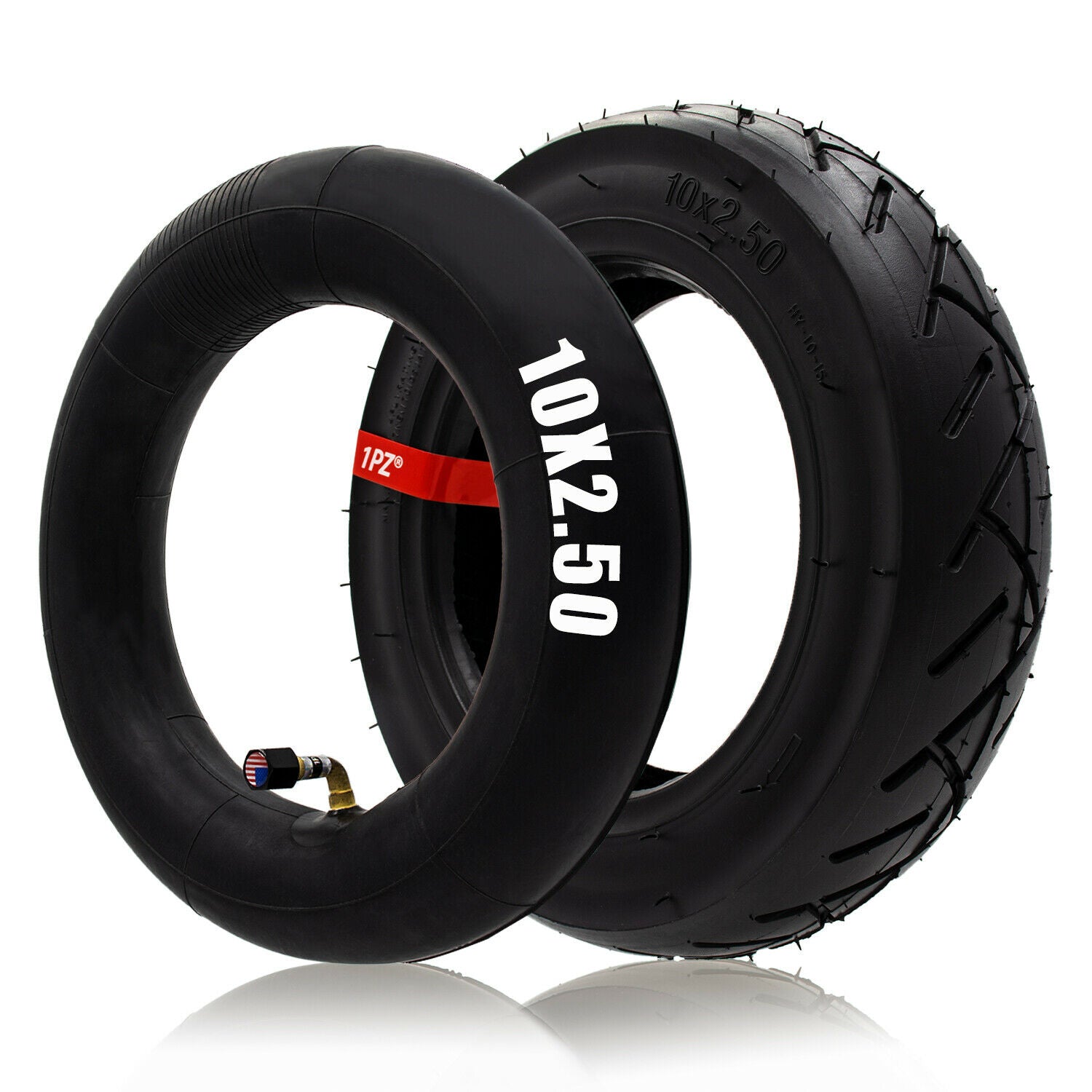 1PZ 10x2.50 Electric Scooter Tire & Inner Tube for 36v 48v 400w 500w 800w Hub Motor Balance Drive Bicycle