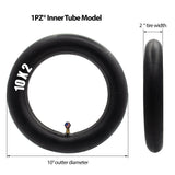 1PZ ITX-RFS Heavy Duty 10" Inch Tyre Tire & Tube Bent Valve Stem 10x2 / 10x2.125