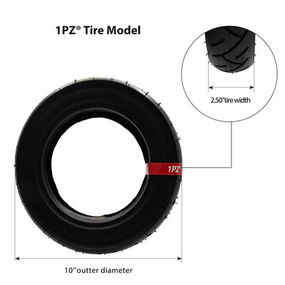 1PZ 10x2.50 Electric Scooter Tire & Inner Tube for 36v 48v 400w 500w 800w Hub Motor Balance Drive Bicycle