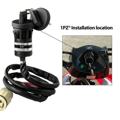 1PZ Ignition Key Switch Replacement for Honda Rancher 350 TRX-350 2000-2006