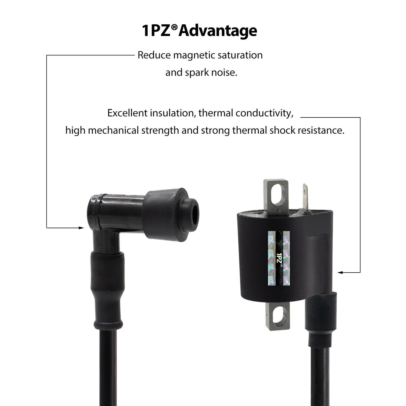 1PZ Ignition Coil for Chinese 50cc 90cc 110cc 125cc 200cc 250cc Motorcycle ATV Quad Dirt Bike