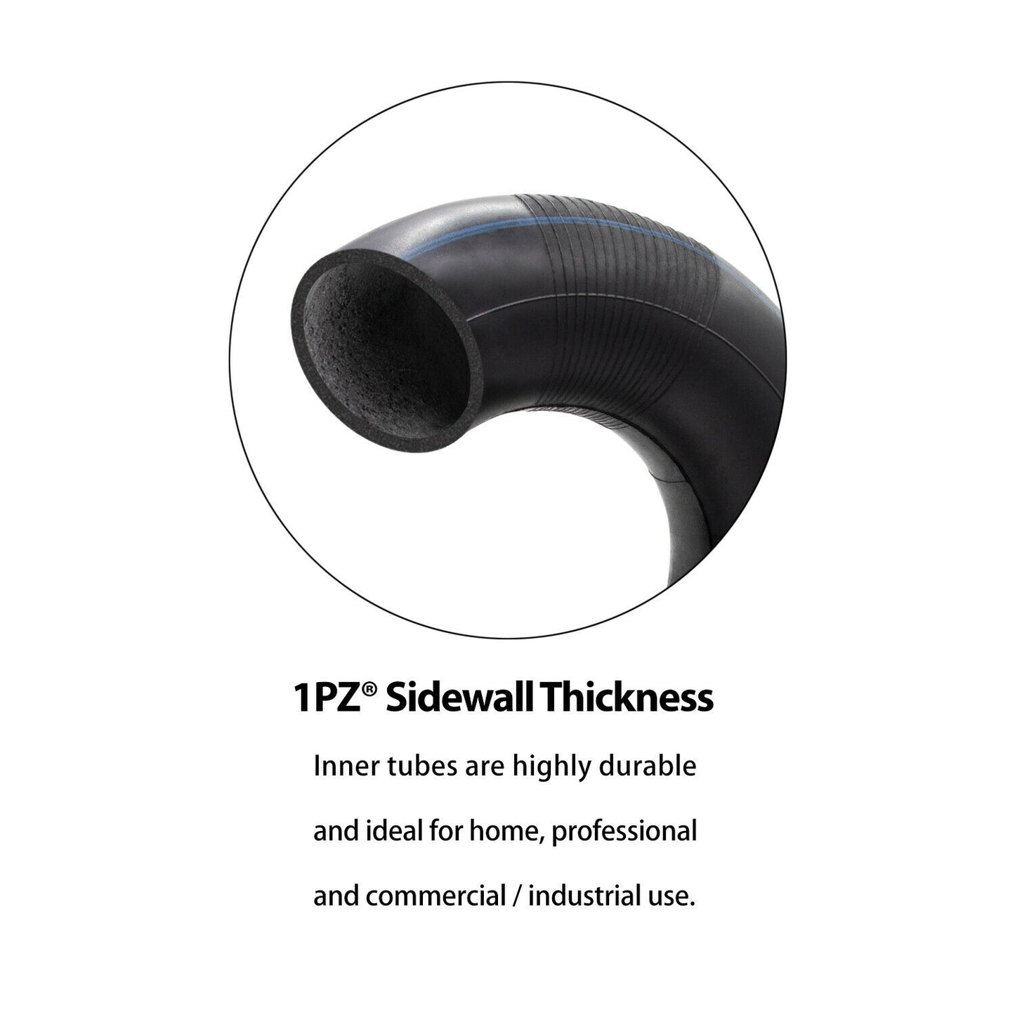 1PZ 3W4-X02 Heavy Duty 3.00-4 Inner Tube with TR87 bent Valve for Razor E300 E325 Scooter ATV Wheelbarrows Tractors Mowers Utility Dolly Hand Truck Generator Cart Mobility Scooter