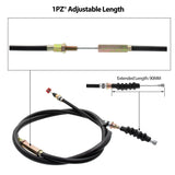 1PZ SL1-C39 7/8'' Sliver Chrome Clutch Lever + 39" Clutch Cable for 50cc 70cc 90cc 110cc 125cc SSR Apollo Chinese Dirt Bikes Pit Bike