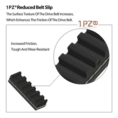 1PZ Drive Belt & Starter Belt Set Replacement for EZGO TXT Medalist 4 Cycle Gas Golf Cart 1994-Up OEM# 72054G01 26414G01 72024G01 72025G01