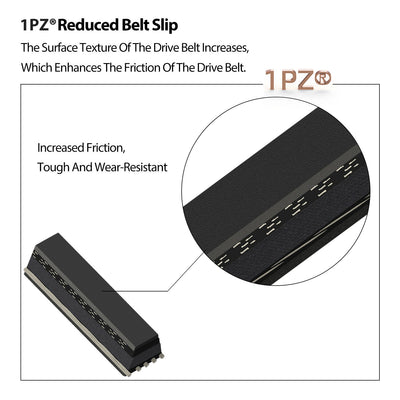 1PZ Club Car DS Starter Generator Belt & Drive Belt kit for 1997-Up DS & 2004-Up Precedent Golf Cart 1016203 101916701