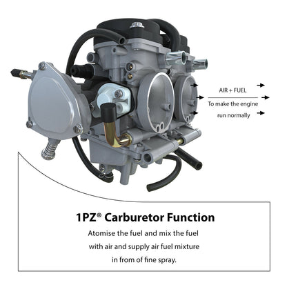 1PZ CA6-Y02 Carburetor Carb Replacement for Yamaha Raptor 660 660R YFM660 YFM660R 2001 2002 2003 2004 2005 5LP-14900-00-00 5LP-14900-20-00 5LP-14900-30-00