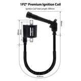 1PZ CW1-X01 Ignition Coil Spark Plug Replacement for Yamaha Raptor 660R Grizzly Rhino 660 YFM660 YXR660 2001 2002 2003 2004 2005 2006 2007 2008