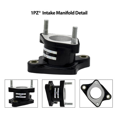 1PZ 27mm Intake Manifold Pipe Replacement for CG 125cc 150cc 200cc 250cc ATV 4-stroke Go Kart Dirt Bike Taotao Sunl Buyang Chinese