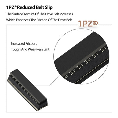 1PZ Starter Belt & Clutch Drive Belt Replacement for Yamaha G2 G5 G8 G9 G11 G14 Golf Cart J55-G6241-00-00 JN6-H1173-00