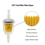 1PZ KHX-F01 Premium 1/4" and 5/16" inch Universal Fuel Filter Barbed Clear Replacement for Honda Kohler John Deere Toro (Pack of 10)