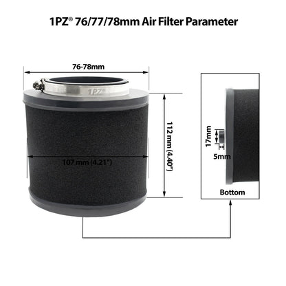 1PZ HX3-A0B Air Filter Replacement for Honda BigRed FourTrax TRX300 TRX300FW 1988 1989 1990 1991 1992 17254-HC5-890