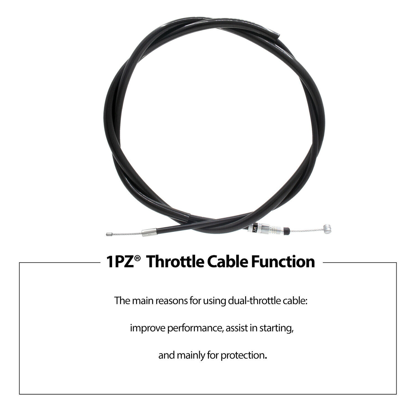 1PZ Choke Cable Replacement for Honda Fourtrax 300 TRX300 FW 1988-2000 17950-HC4-671 17950-HC5-971 17950-HM5-671 17950-HM5-850