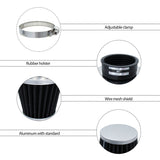 1PZ AR2-F01 38/39/40mm Air Cleaner Filter Replacement for Chinese GY6 50cc QMB139 49cc 50cc 70cc 90cc 110cc 125cc 150cc 200cc Scooter SDG SSR Pit Dirt Bike Go Kart ATV Quad Moped Motorcycle