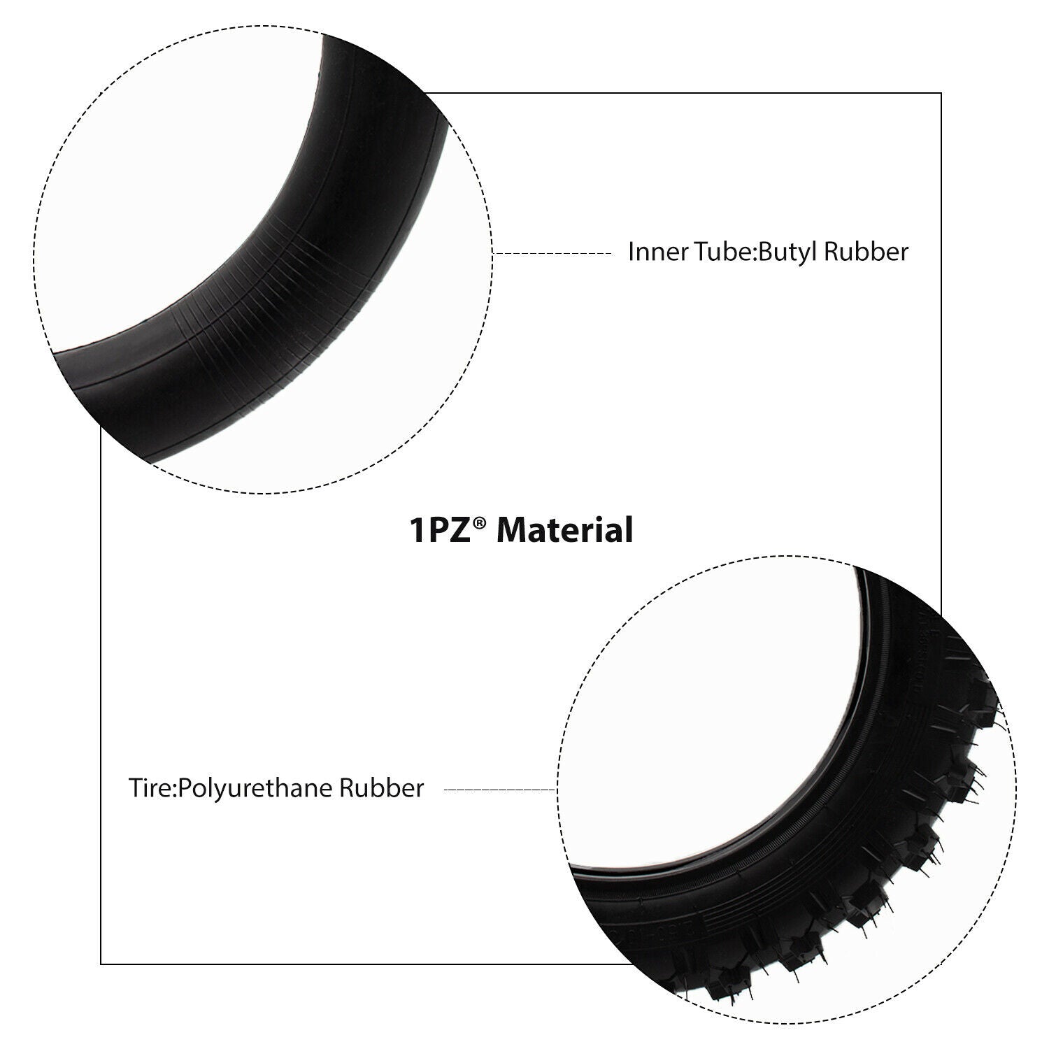 1PZ 4 x 12 1/2 x 2.75 (12.5 x 2.75) inner tube Dirt Bike Tire for